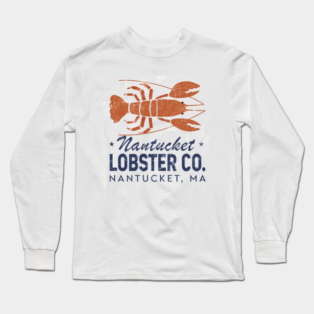 Nantucket vintage tshirt Long Sleeve T-Shirt by buffalodrygoods